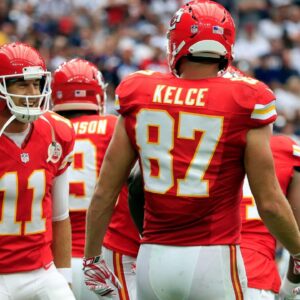 Alex Smith and Travis Kelce