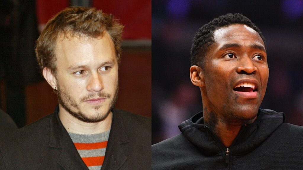 Heath Ledger (L), Jamal Crawford (R)