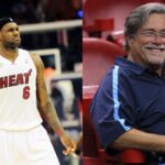 LeBron James (L) and Micky Arison (R)