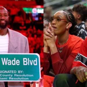 Dwyane Wade(L) and A'ja Wilson(R)