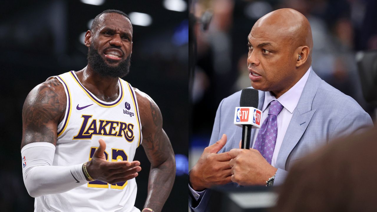LeBron James(L) and Charles Barkley(R)