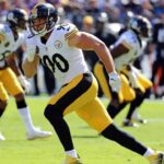 Pittsburgh Steelers linebacker TJ Watt (90) defends a pass against the Baltimore Ravens at M&T Bank Stadium.