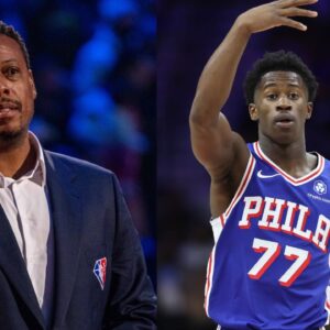 Paul Pierce (L), VJ Edgecombe (R)