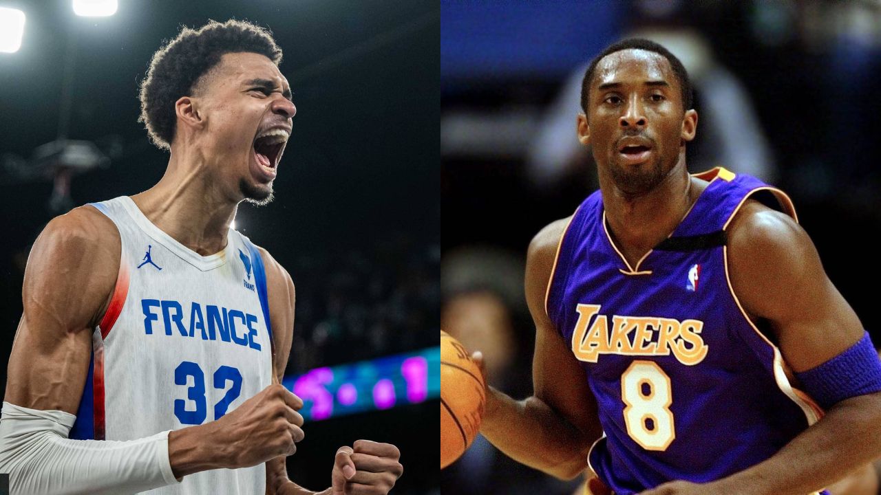 Victor Wembanyama (L), Kobe Bryant (R)