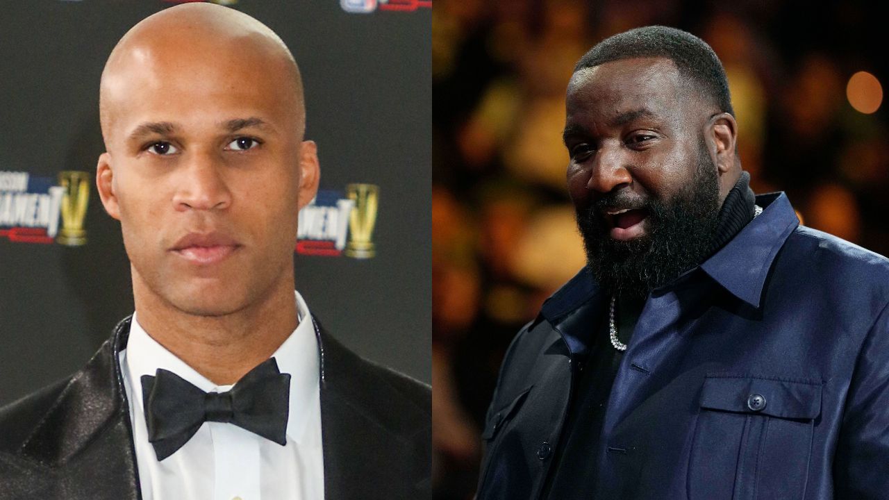 Richard Jefferson (L), Kendrick Perkins (R)