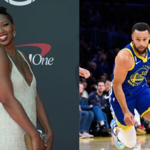 Monica McNutt (L), Stephen Curry (R)