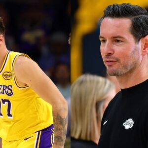 Luka Doncic (L), JJ Redick (R)