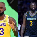 LeBron James (L), Dwyane Wade (R)