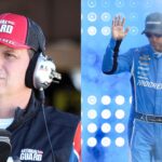 Steve Letarte (L) and Denny Hamlin (R)