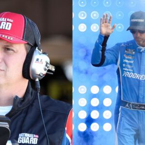 Steve Letarte (L) and Denny Hamlin (R)