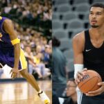 Kobe Bryant (L) and Victor Wembanyama (R)