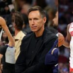 Victor Wembanyama(L), Steve Nash(Center), and Amen Thompson(R)