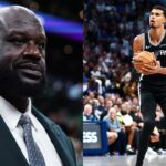 Shaquille O'Neal(L) and Victor Wembanyama(R)