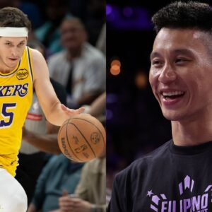 Austin Reaves (L), Jeremy Lin (R)