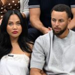 Stephen Curry and Ayesha Curry watch as Jannik Sinner of Italy plays Carlos Alcaraz of Spain in the Men s Finals of the 2025 US Open Tennis Championship in Arthur Ashe Stadium at the USTA Billie Jean King National Tennis Center in Flushing Meadows, New York, on Sunday, September 7, 2025.