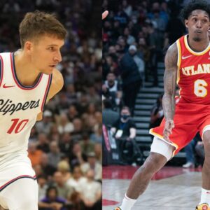 Bogdan Bogdanovic (L), Lou Williams (R)