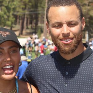 Wife AYESHA CURRY and Winner with a score of 75 points, NBA, Basketball Herren, USA star STEPHEN CURRY in his first golf win at the American Century Championship golf event held at Edgewood Golf Course on the shores of South Lake Tahoe.