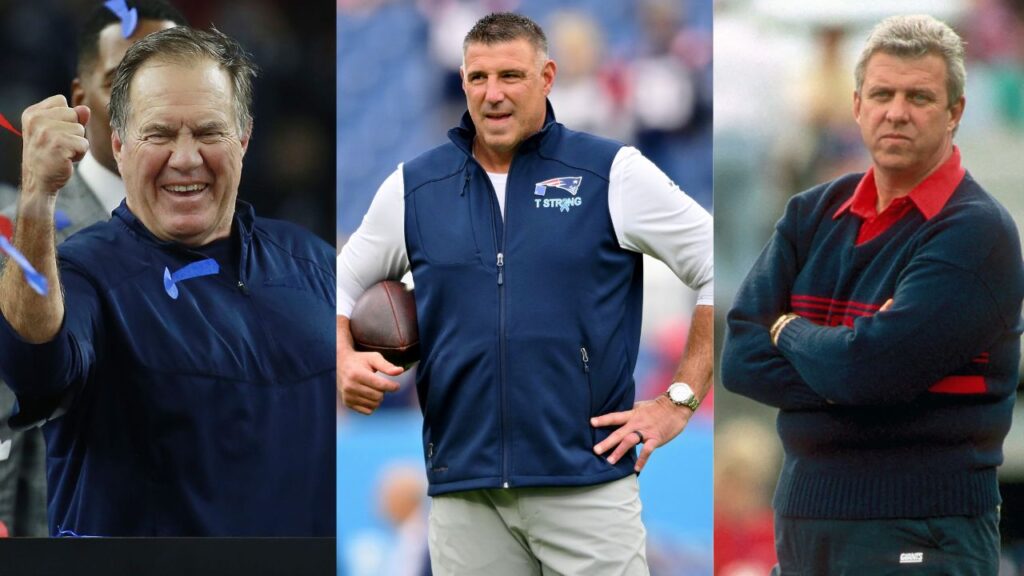 Bill Belichick, Mike Vrabel, Bill Parcells