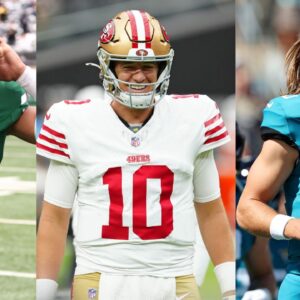 Justin Fields, Mac Jones, Trevor Lawrence