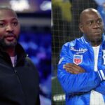 Robert Horry (L), Magic Johnson (R)