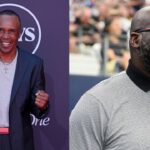 Byron Scott (L), Shaquille O'Neal (R)