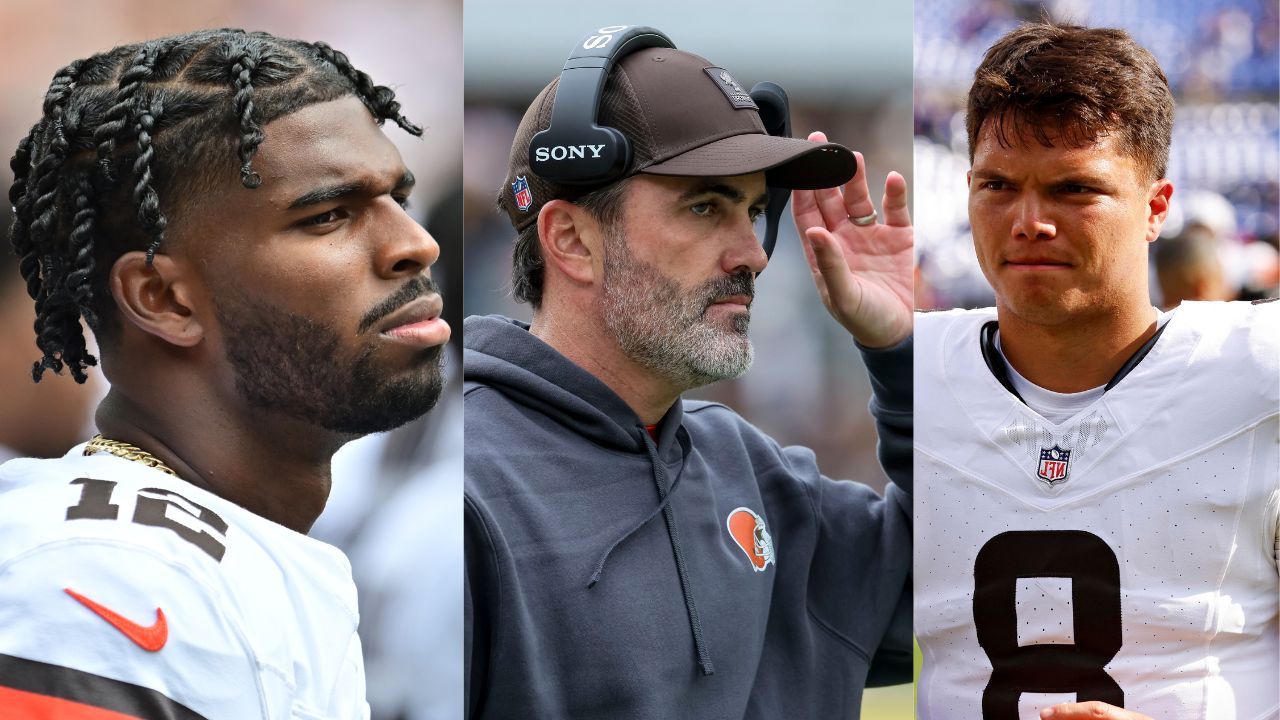 Shedeur Sanders, Kevin Stefanski, and Dillion Gabriel