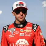 Oct 25, 2025; Martinsville, Virginia, USA; NASCAR Cup Series driver Chase Elliott (9) before NASCAR Cup Series Xfinity 500 Practice and Qualifying at Martinsville Speedway