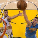 Stephen Curry and Nikola Jokic