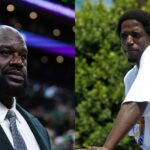 Shaquille O'Neal (L) and A.C. Green (R)
