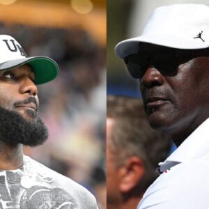 LeBron James (L), Michael Jordan (R)