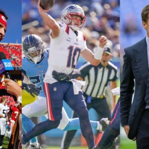 Patrick Mahomes, Drake Maye, Tom Brady