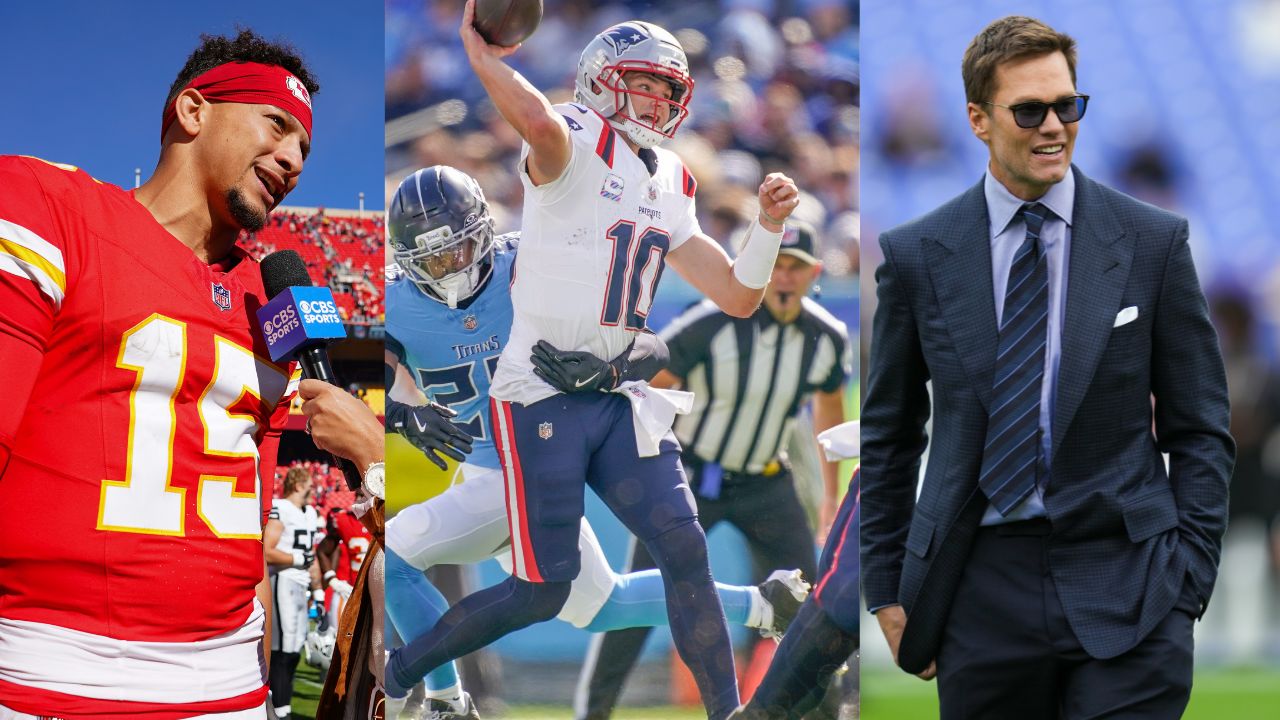 Patrick Mahomes, Drake Maye, Tom Brady