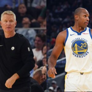 Steve Kerr (L), Al Horford (R)