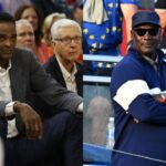 Ralph Sampson(L) and Michael Jordan(R)