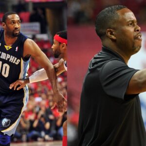 Gilbert Arenas (L), Damon Jones (R)