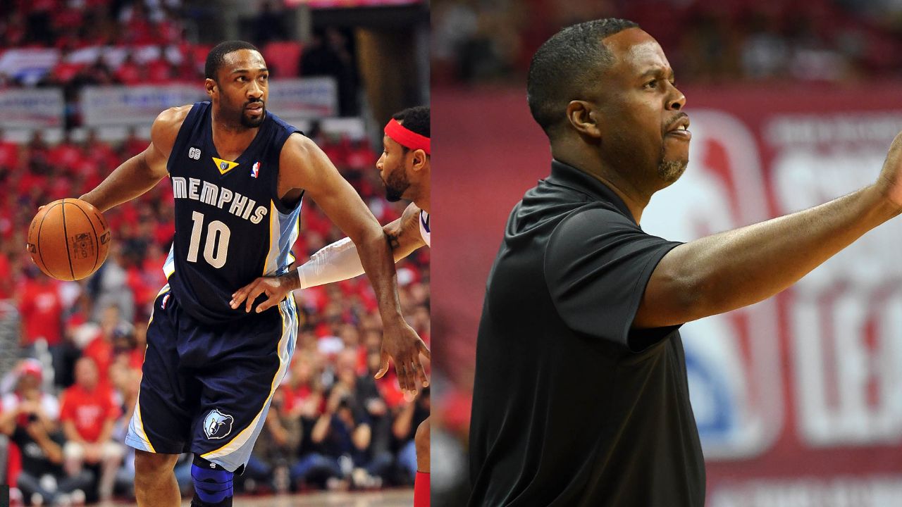 Gilbert Arenas (L), Damon Jones (R)