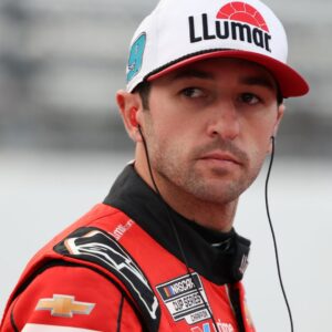 Oct 25, 2025; Martinsville, Virginia, USA; NASCAR Cup Series driver Chase Elliott (9) before NASCAR Cup Series Xfinity 500 Qualifying at Martinsville Speedway