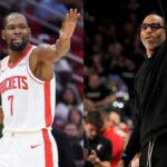 Kevin Durant(L) and Kenyon Martin(R)