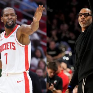 Kevin Durant(L) and Kenyon Martin(R)