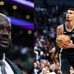 Shaquille O'Neal (L), Victor Wembanyama (R)