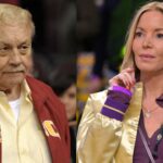 Dr. Jerry Buss (L), Jeanie Buss (R)
