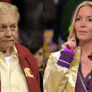 Dr. Jerry Buss (L), Jeanie Buss (R)