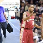 Skip Bayless (L), Damon Jones LeBron James (R)