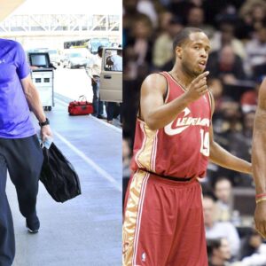 Skip Bayless (L), Damon Jones LeBron James (R)