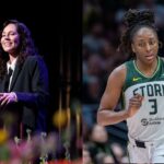 Sue Bird (L), Nneka Ogwumike (R)