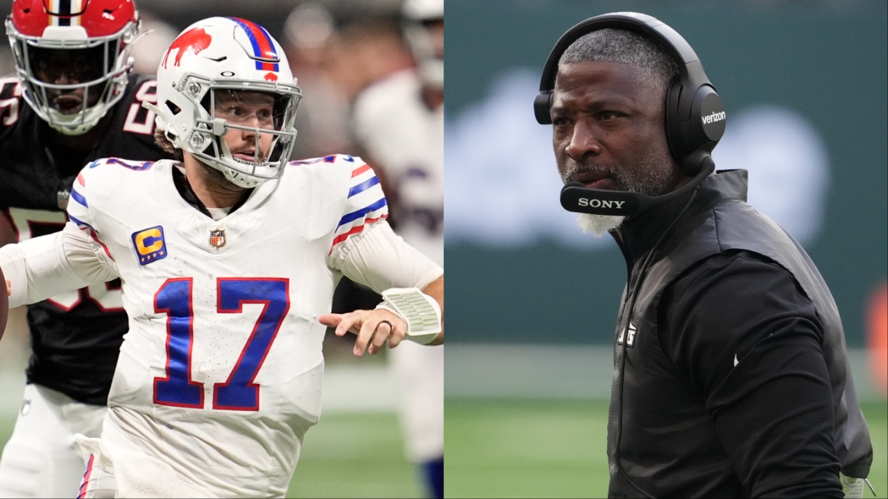 Josh Allen, Jets HC Aaron Glenn