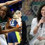Nneka Ogwumike (L), Sue Bird (R)