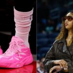 Tari Eason's Mebounds (L) and Angel Reese (R)