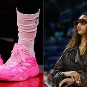 Tari Eason's Mebounds (L) and Angel Reese (R)