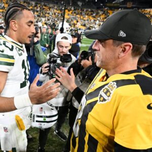 Aaron Rodgers and Jordan Love